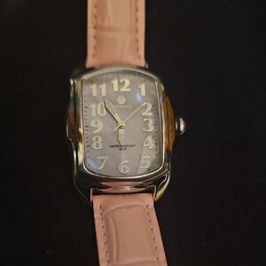 PASTORELLI BY INVICTA Women's Pink Strap Silver Watch